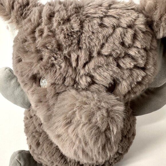 Mary Meyer Elephant Plush Gray Blue Ears Feet Stuffed Animal Soft Toy Sewn Eyes - Picture 3 of 11
